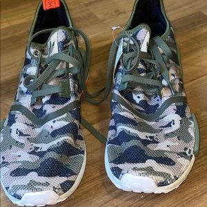 Army NMD’s with neon orange brand new